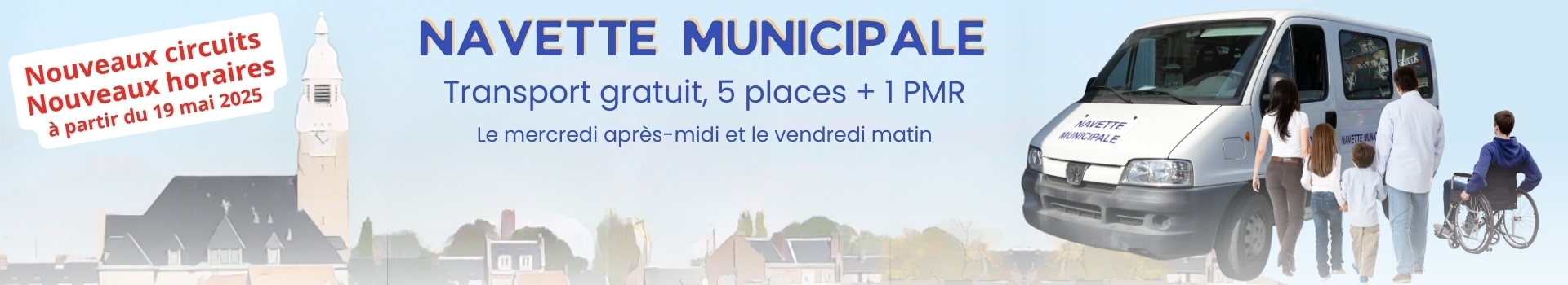 Nouveaux horaires navette municipale